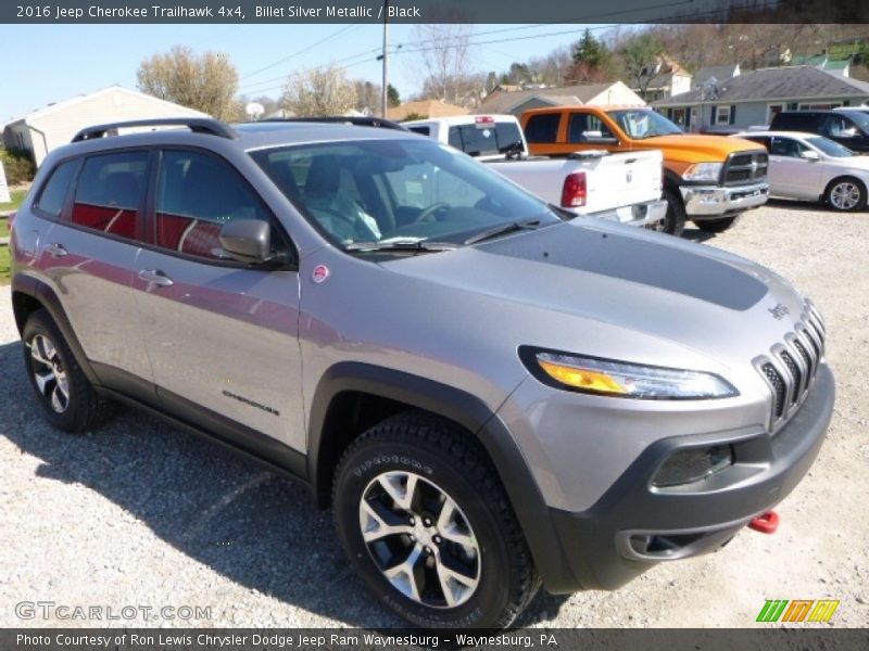 Billet Silver Metallic / Black 2016 Jeep Cherokee Trailhawk 4x4