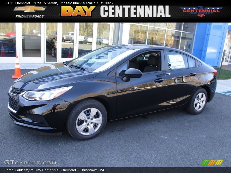 Mosaic Black Metallic / Jet Black 2016 Chevrolet Cruze LS Sedan