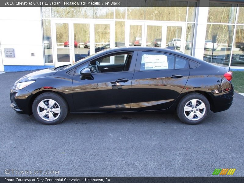 Mosaic Black Metallic / Jet Black 2016 Chevrolet Cruze LS Sedan