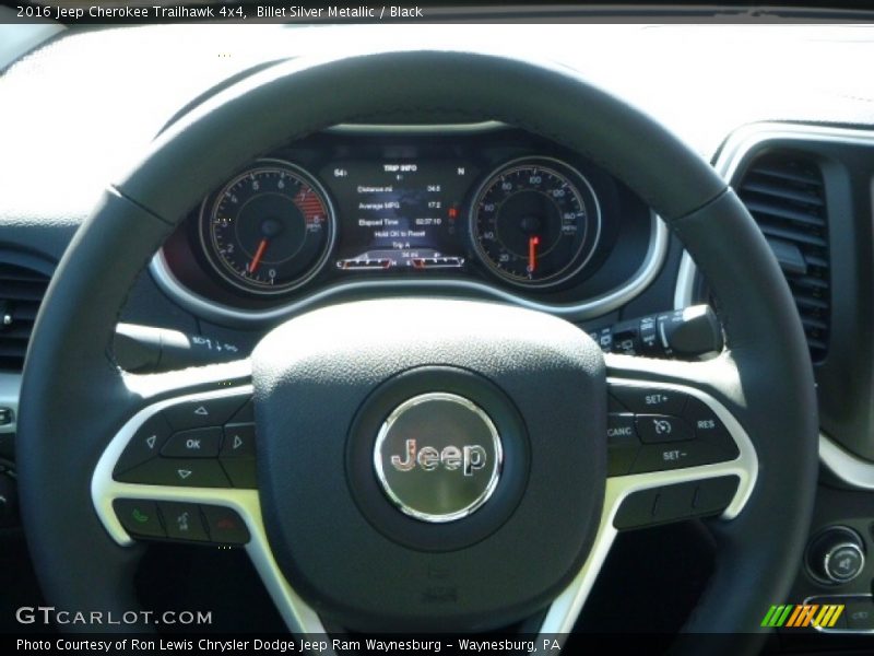 Billet Silver Metallic / Black 2016 Jeep Cherokee Trailhawk 4x4