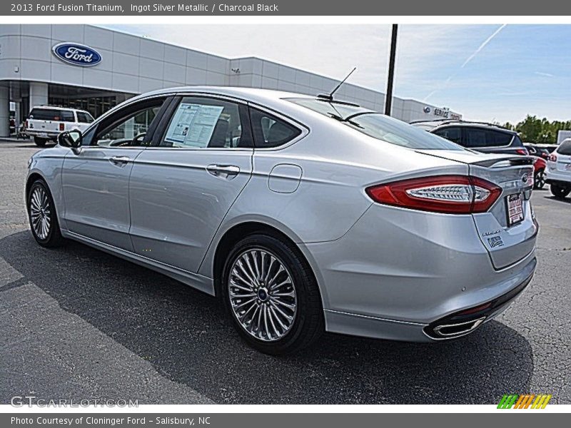 Ingot Silver Metallic / Charcoal Black 2013 Ford Fusion Titanium