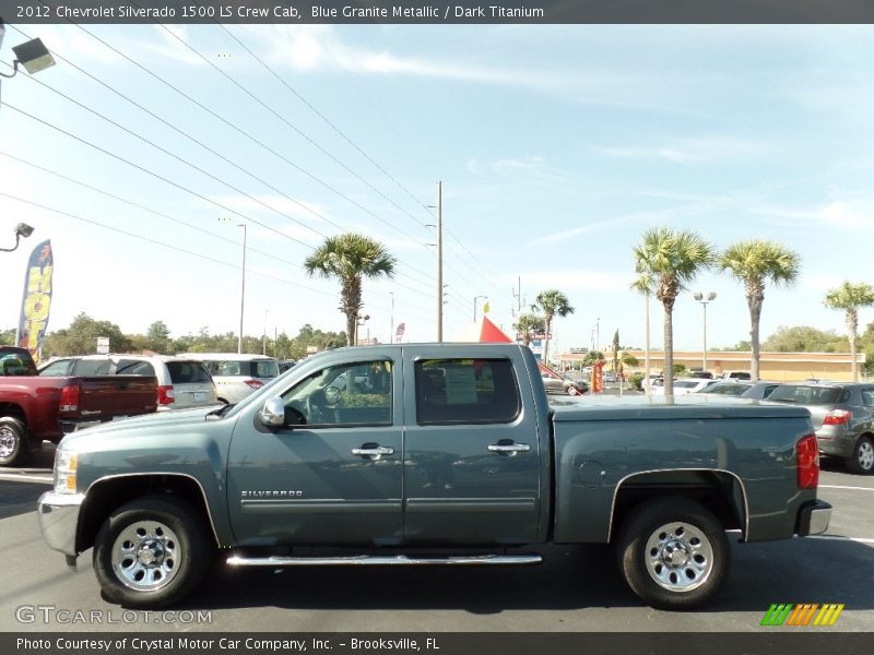 Blue Granite Metallic / Dark Titanium 2012 Chevrolet Silverado 1500 LS Crew Cab