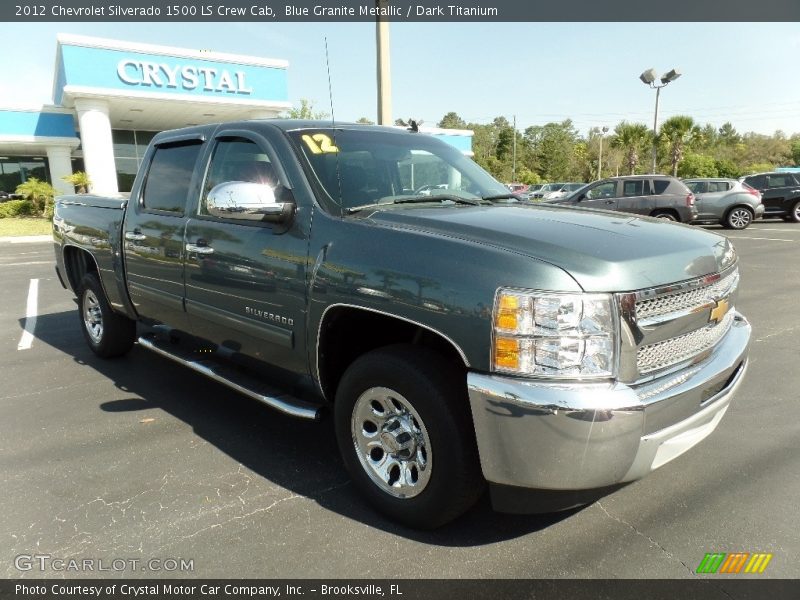 Blue Granite Metallic / Dark Titanium 2012 Chevrolet Silverado 1500 LS Crew Cab