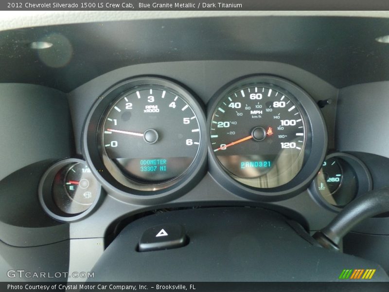 Blue Granite Metallic / Dark Titanium 2012 Chevrolet Silverado 1500 LS Crew Cab
