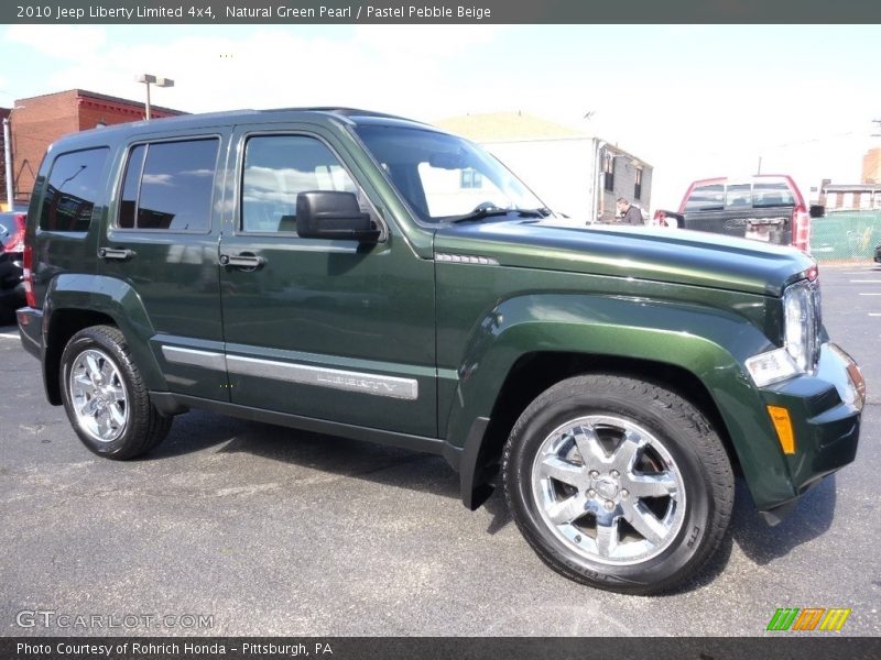 Natural Green Pearl / Pastel Pebble Beige 2010 Jeep Liberty Limited 4x4