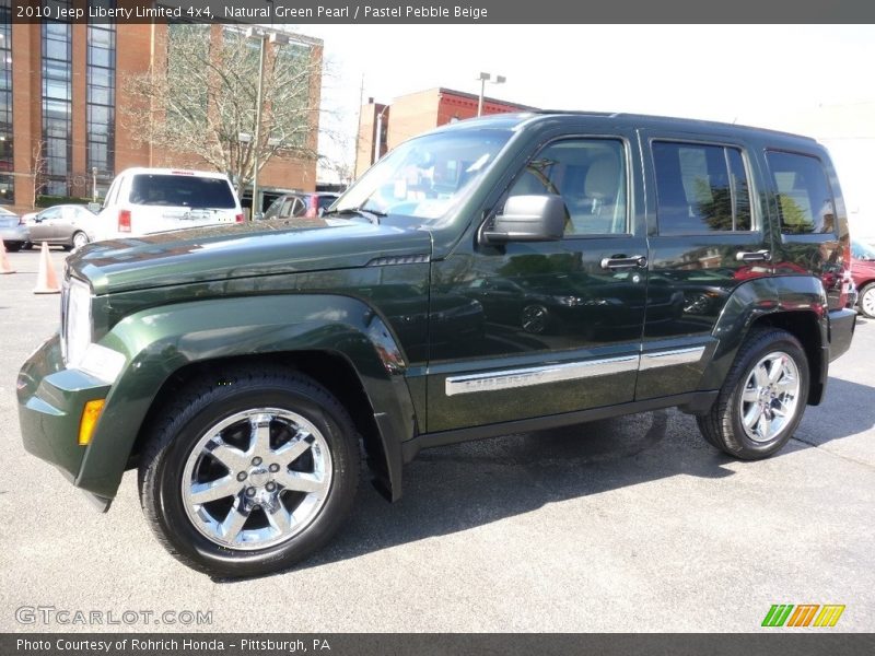 Natural Green Pearl / Pastel Pebble Beige 2010 Jeep Liberty Limited 4x4