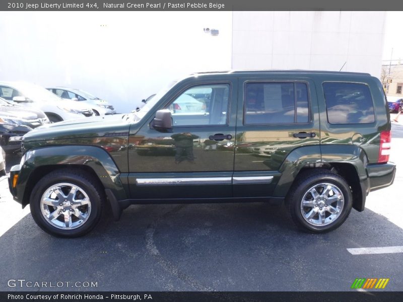 Natural Green Pearl / Pastel Pebble Beige 2010 Jeep Liberty Limited 4x4