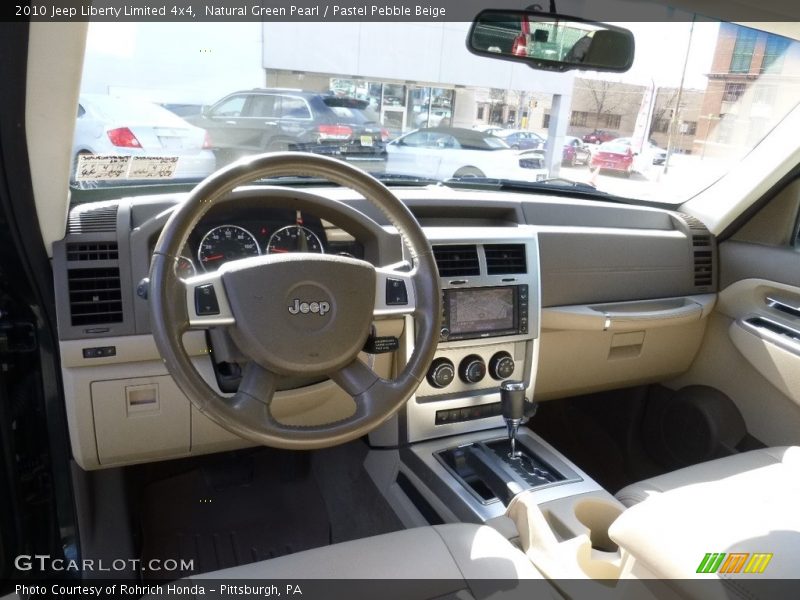 Natural Green Pearl / Pastel Pebble Beige 2010 Jeep Liberty Limited 4x4