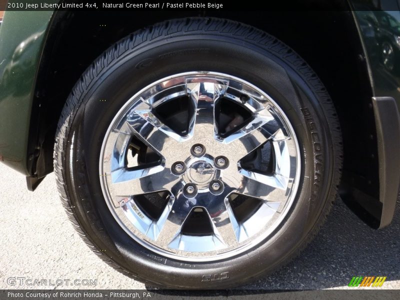 Natural Green Pearl / Pastel Pebble Beige 2010 Jeep Liberty Limited 4x4
