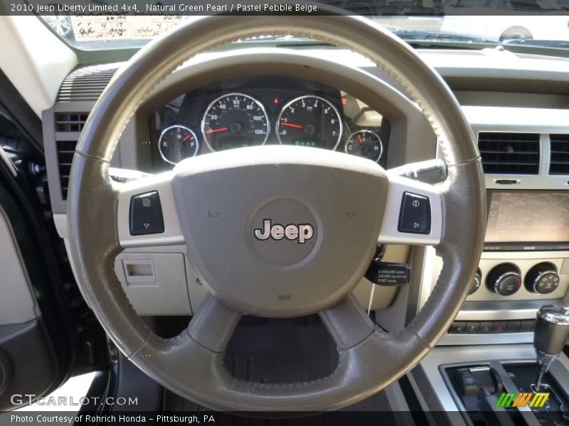 Natural Green Pearl / Pastel Pebble Beige 2010 Jeep Liberty Limited 4x4