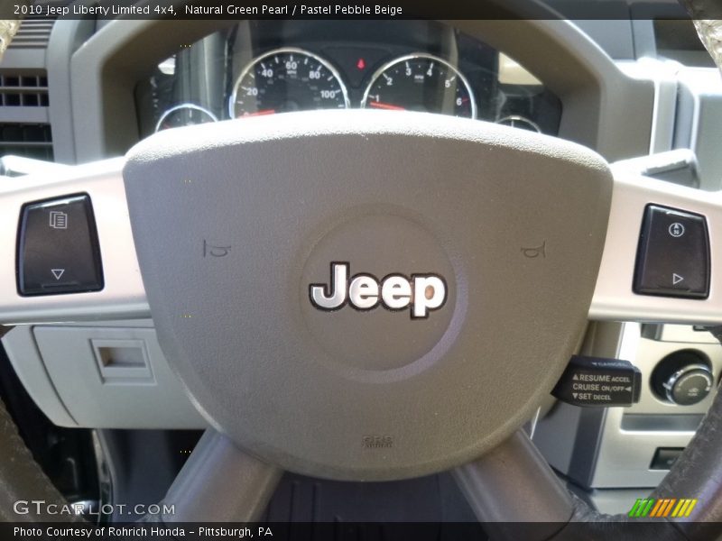 Natural Green Pearl / Pastel Pebble Beige 2010 Jeep Liberty Limited 4x4