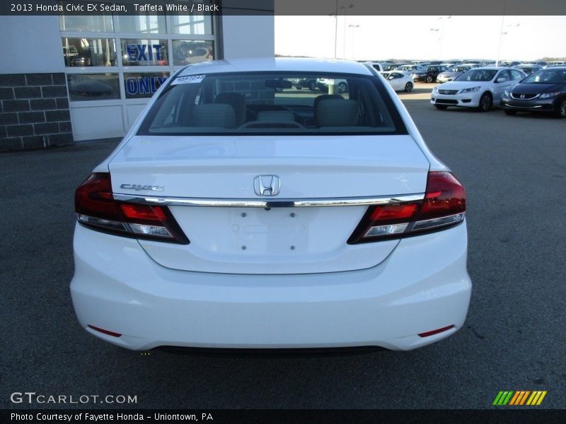 Taffeta White / Black 2013 Honda Civic EX Sedan