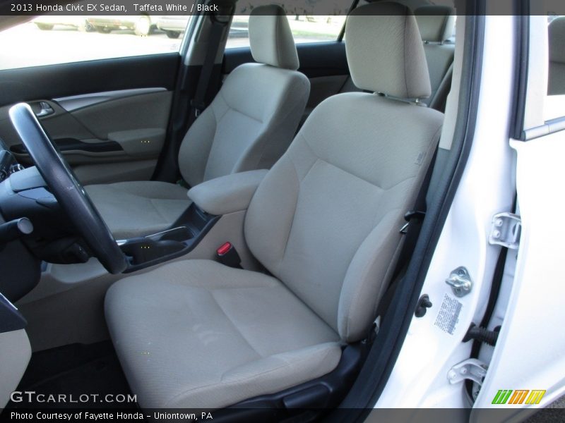 Taffeta White / Black 2013 Honda Civic EX Sedan