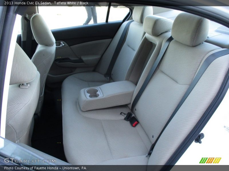 Taffeta White / Black 2013 Honda Civic EX Sedan