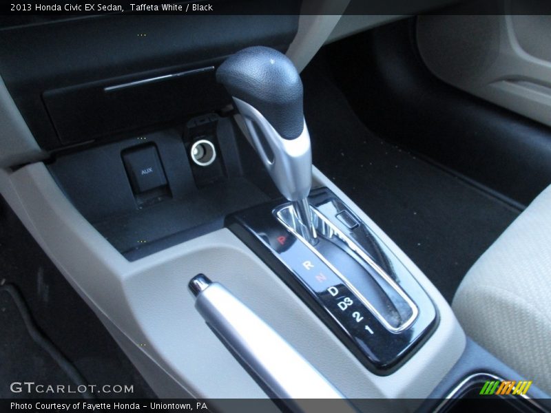 Taffeta White / Black 2013 Honda Civic EX Sedan