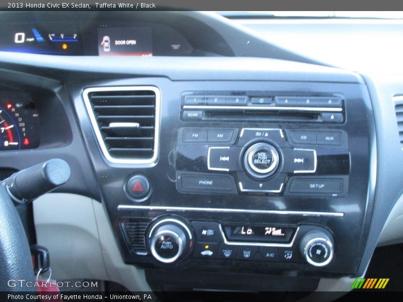 Taffeta White / Black 2013 Honda Civic EX Sedan