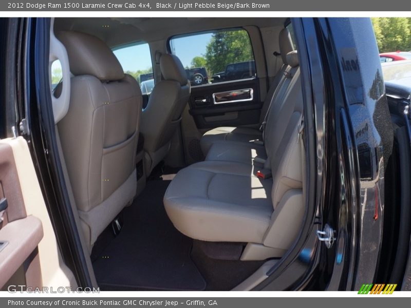 Black / Light Pebble Beige/Bark Brown 2012 Dodge Ram 1500 Laramie Crew Cab 4x4