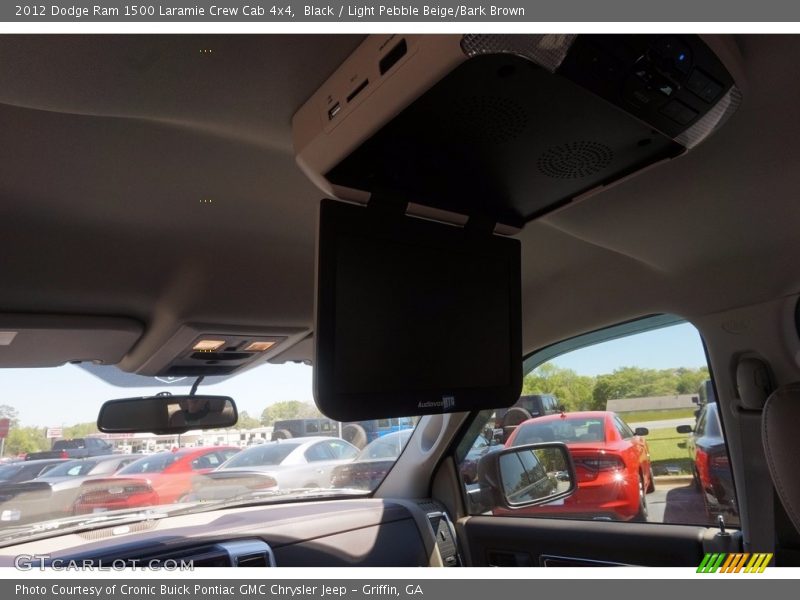 Black / Light Pebble Beige/Bark Brown 2012 Dodge Ram 1500 Laramie Crew Cab 4x4