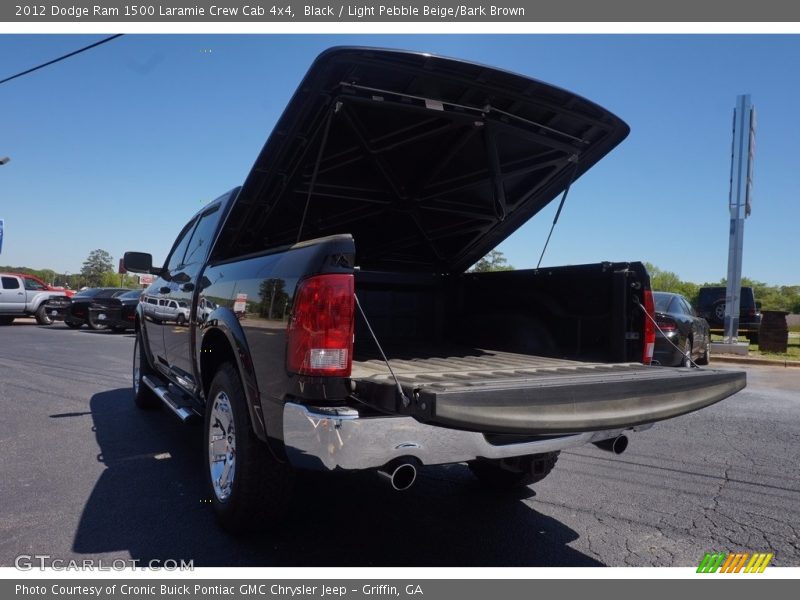 Black / Light Pebble Beige/Bark Brown 2012 Dodge Ram 1500 Laramie Crew Cab 4x4