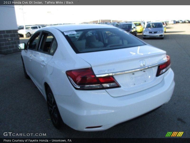 Taffeta White / Black 2013 Honda Civic EX Sedan