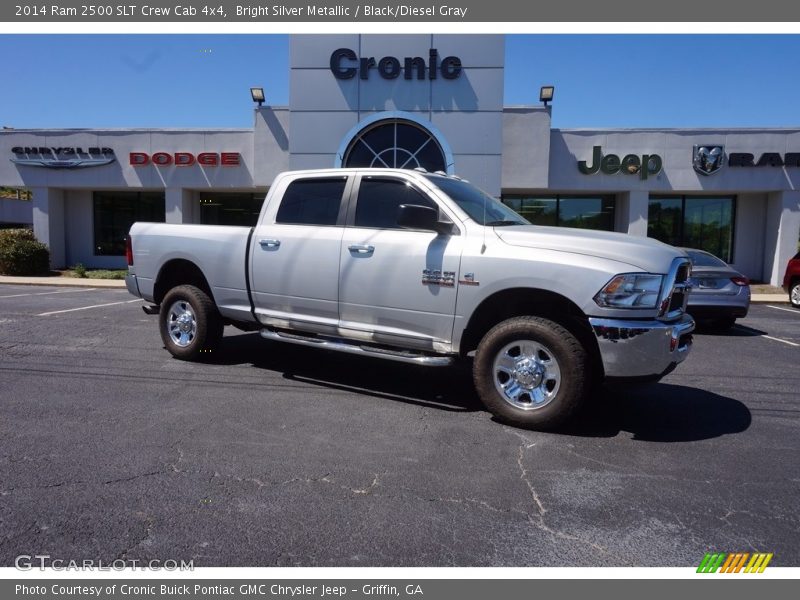 Bright Silver Metallic / Black/Diesel Gray 2014 Ram 2500 SLT Crew Cab 4x4