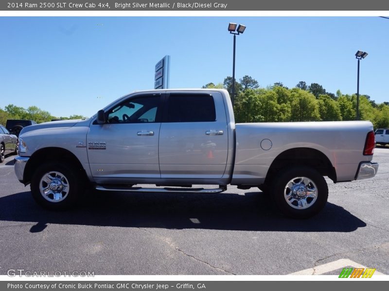 Bright Silver Metallic / Black/Diesel Gray 2014 Ram 2500 SLT Crew Cab 4x4