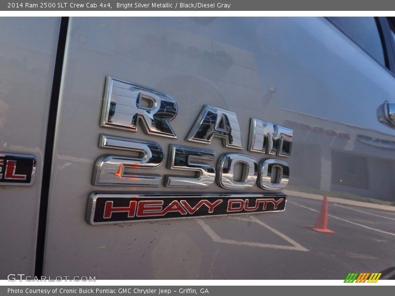 Bright Silver Metallic / Black/Diesel Gray 2014 Ram 2500 SLT Crew Cab 4x4
