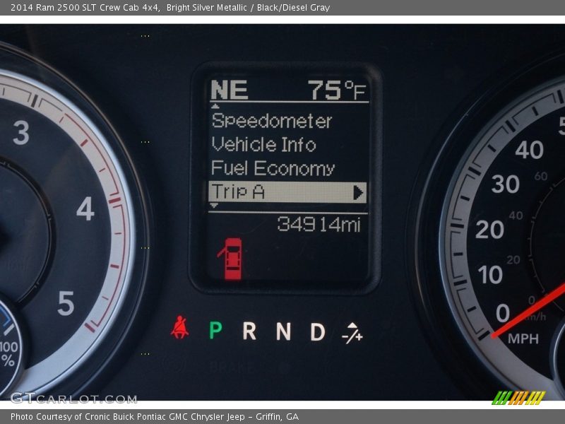 Bright Silver Metallic / Black/Diesel Gray 2014 Ram 2500 SLT Crew Cab 4x4