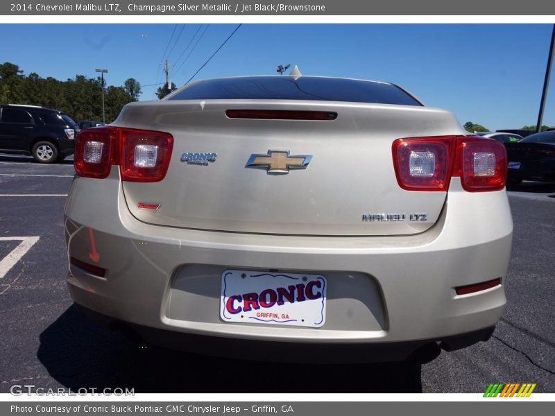 Champagne Silver Metallic / Jet Black/Brownstone 2014 Chevrolet Malibu LTZ