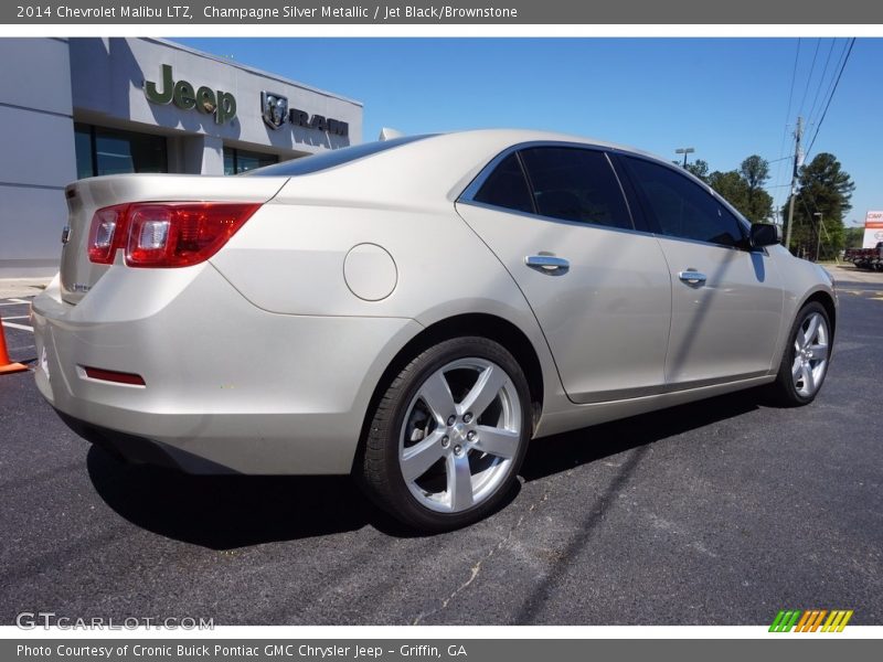 Champagne Silver Metallic / Jet Black/Brownstone 2014 Chevrolet Malibu LTZ