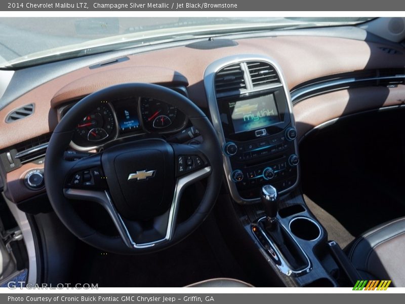 Champagne Silver Metallic / Jet Black/Brownstone 2014 Chevrolet Malibu LTZ