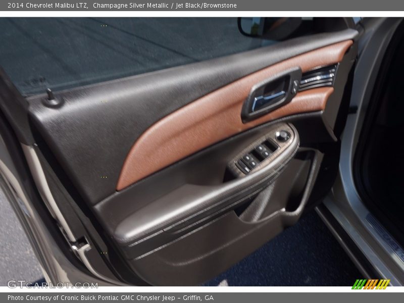 Champagne Silver Metallic / Jet Black/Brownstone 2014 Chevrolet Malibu LTZ