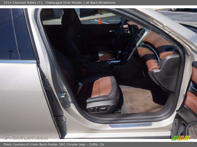Champagne Silver Metallic / Jet Black/Brownstone 2014 Chevrolet Malibu LTZ