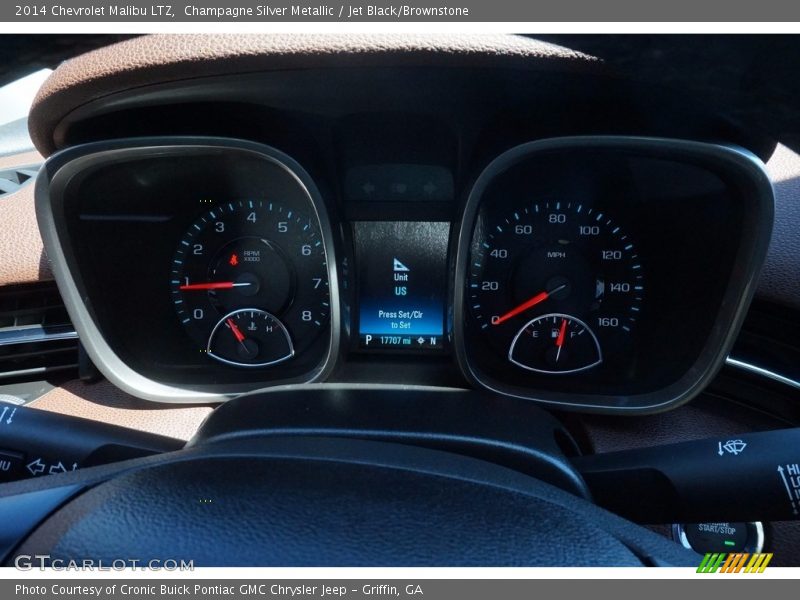 Champagne Silver Metallic / Jet Black/Brownstone 2014 Chevrolet Malibu LTZ
