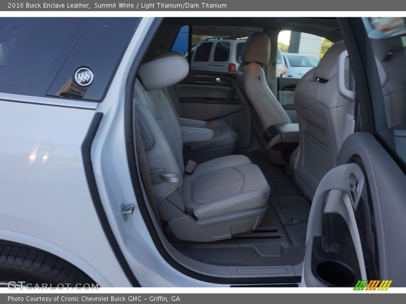 Summit White / Light Titanium/Dark Titanium 2016 Buick Enclave Leather