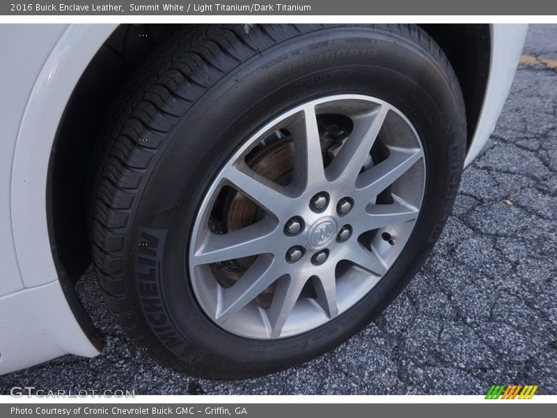Summit White / Light Titanium/Dark Titanium 2016 Buick Enclave Leather