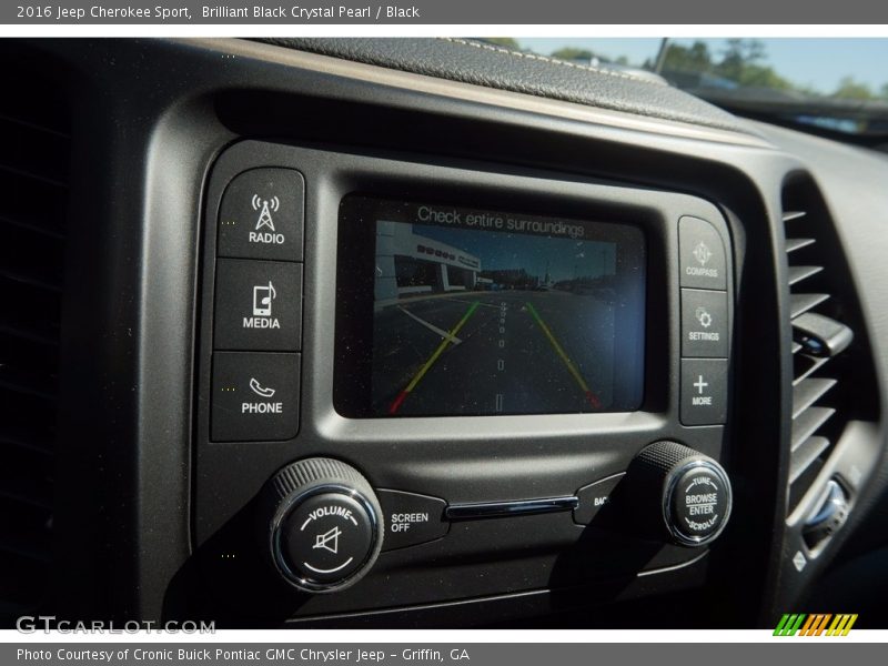 Brilliant Black Crystal Pearl / Black 2016 Jeep Cherokee Sport