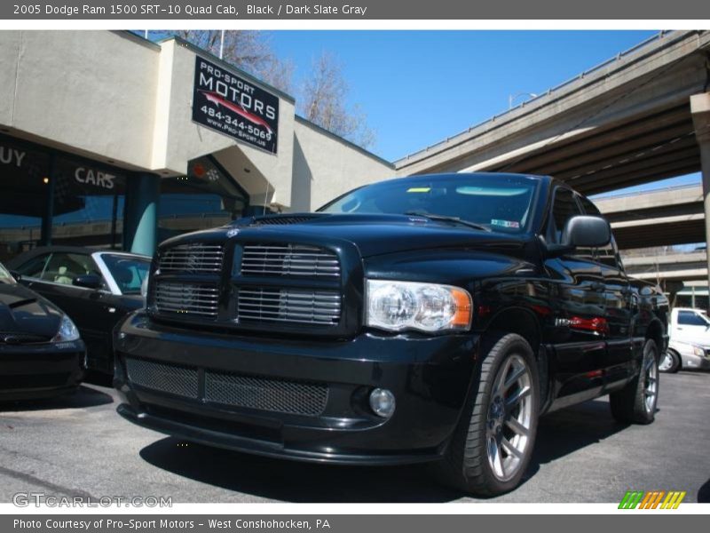 Black / Dark Slate Gray 2005 Dodge Ram 1500 SRT-10 Quad Cab