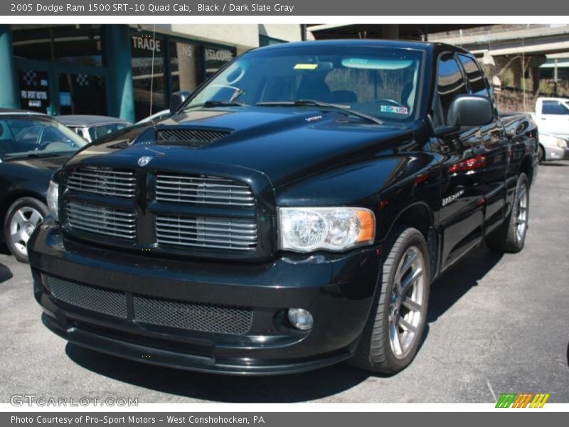 Black / Dark Slate Gray 2005 Dodge Ram 1500 SRT-10 Quad Cab