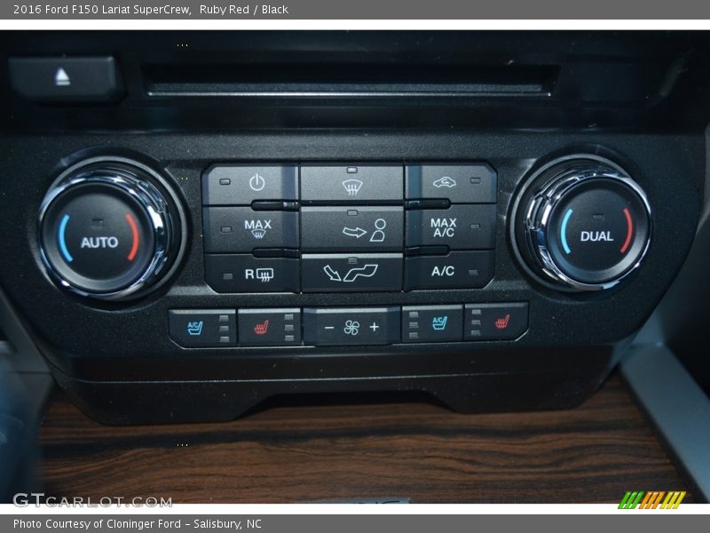 Ruby Red / Black 2016 Ford F150 Lariat SuperCrew