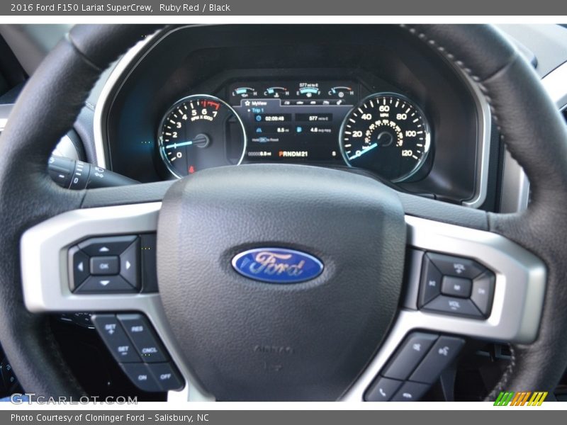 Ruby Red / Black 2016 Ford F150 Lariat SuperCrew