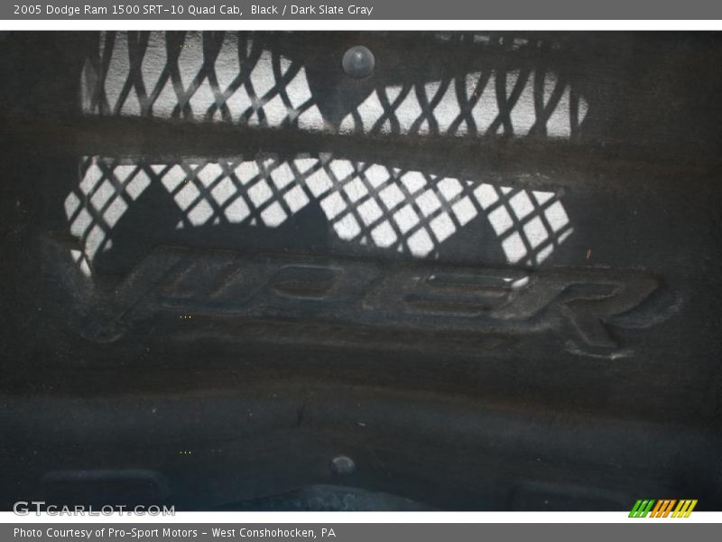 Black / Dark Slate Gray 2005 Dodge Ram 1500 SRT-10 Quad Cab
