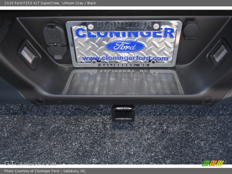 Lithium Gray / Black 2016 Ford F150 XLT SuperCrew