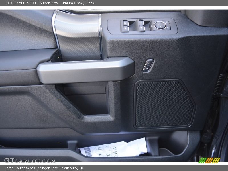 Lithium Gray / Black 2016 Ford F150 XLT SuperCrew