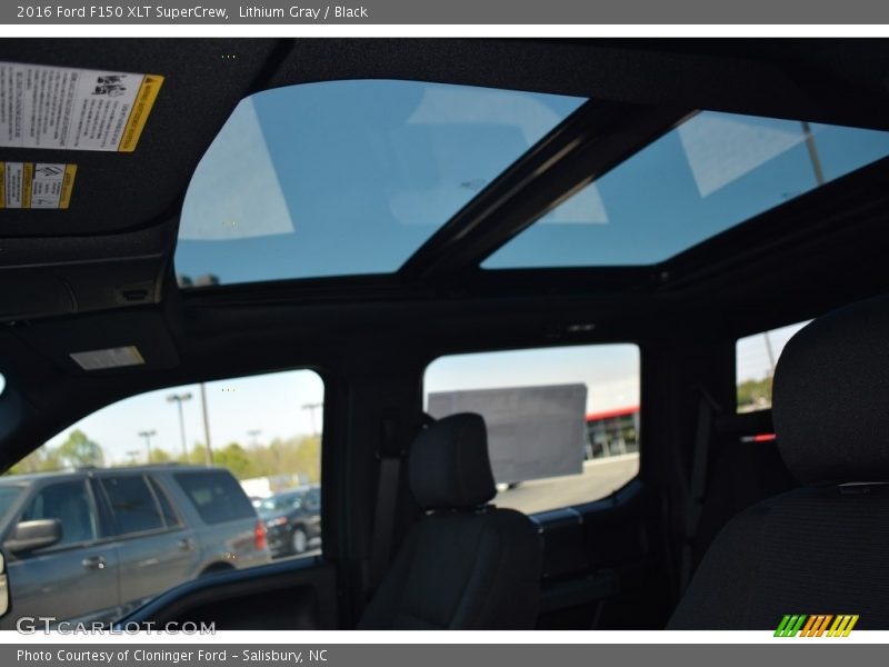 Lithium Gray / Black 2016 Ford F150 XLT SuperCrew