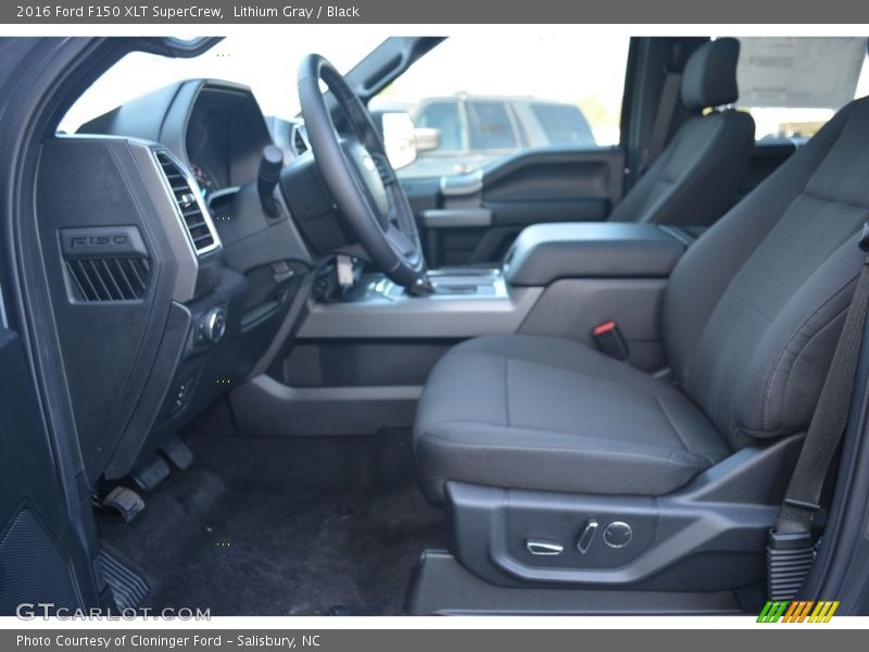 Lithium Gray / Black 2016 Ford F150 XLT SuperCrew