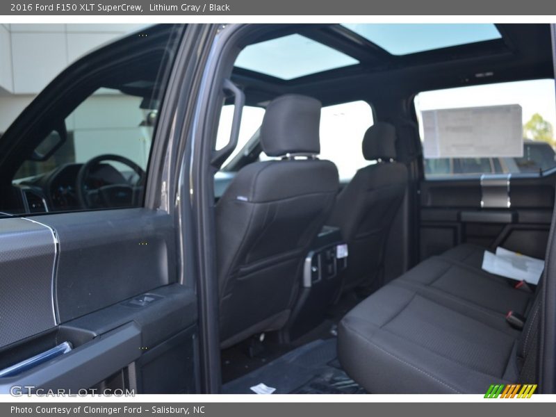 Lithium Gray / Black 2016 Ford F150 XLT SuperCrew