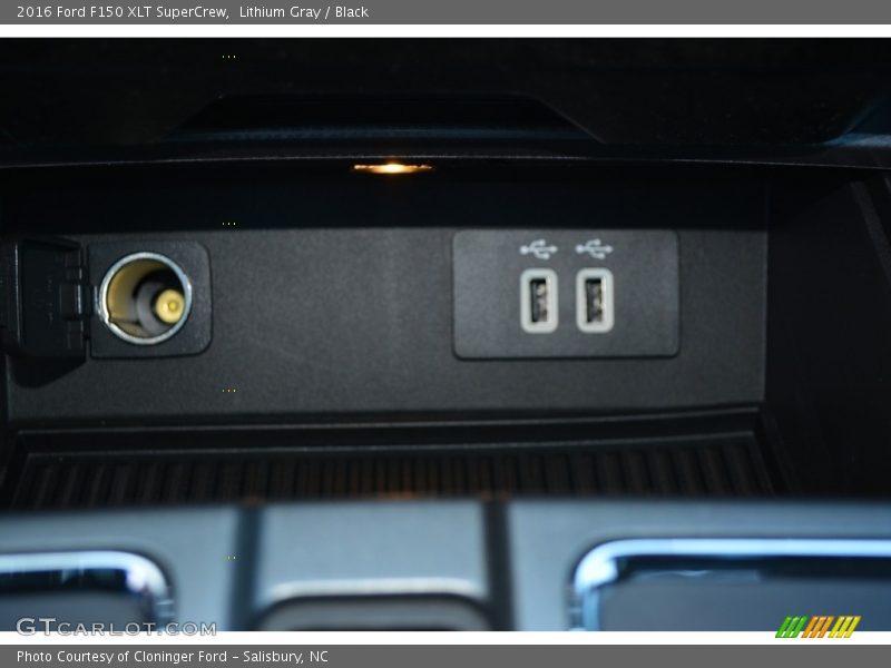 Lithium Gray / Black 2016 Ford F150 XLT SuperCrew