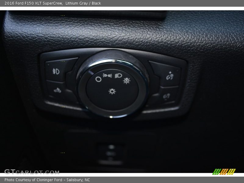 Lithium Gray / Black 2016 Ford F150 XLT SuperCrew
