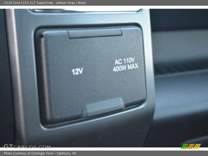 Lithium Gray / Black 2016 Ford F150 XLT SuperCrew